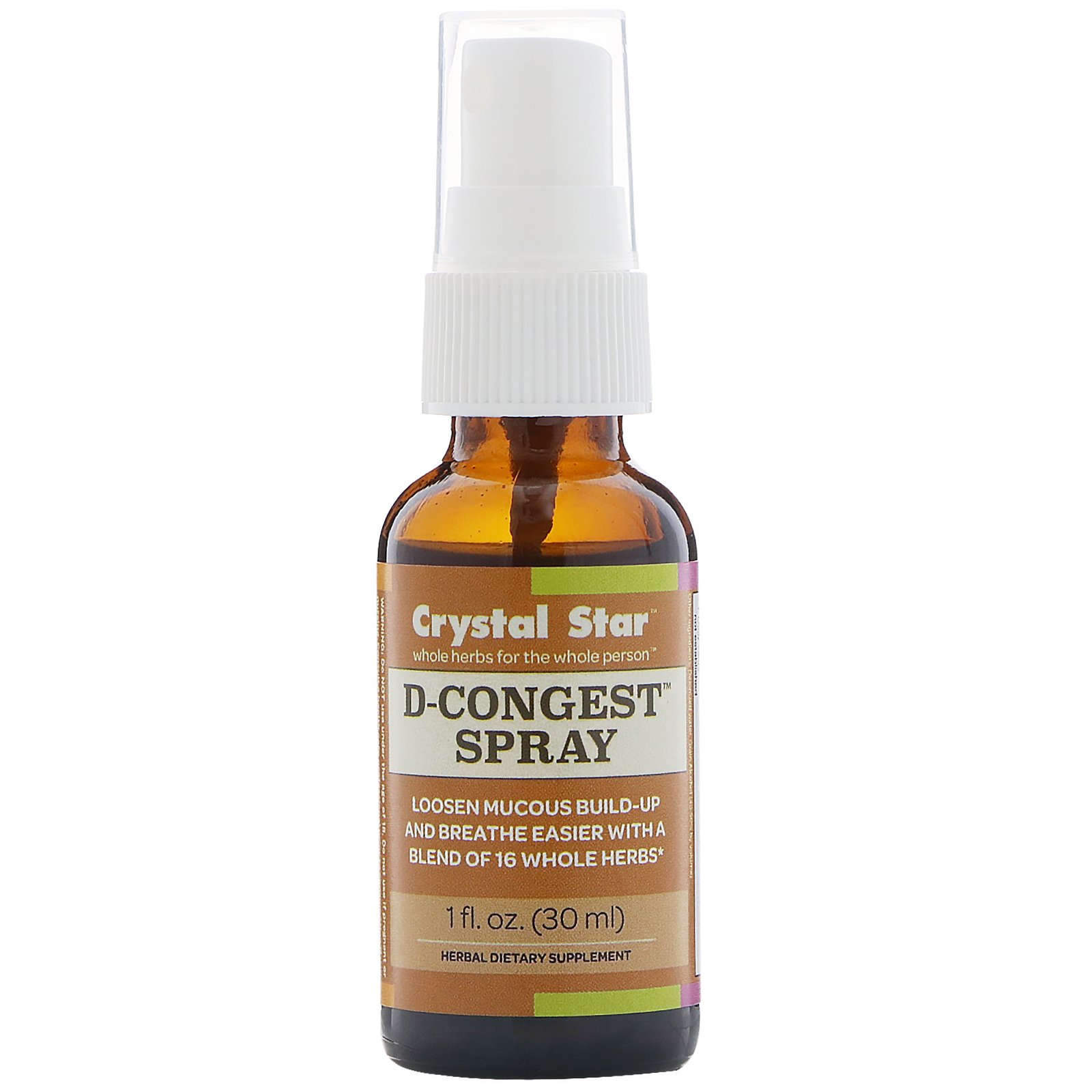 Comprar Crystal Star, Spray D-Congest, 1 fl oz (30 ml)