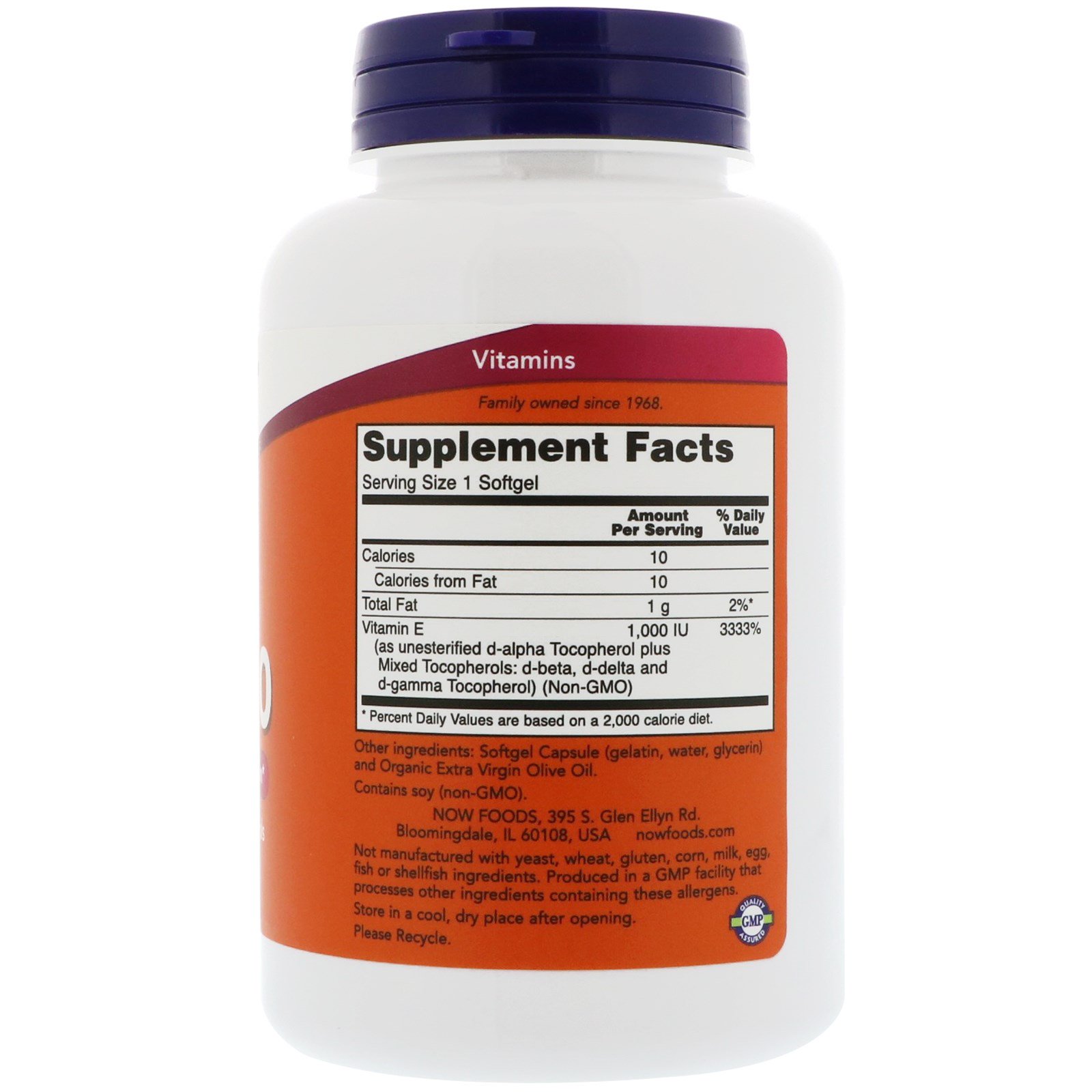 Comprar Now Foods, E-1000, 100 Cápsulas Softgel - Imagem 2