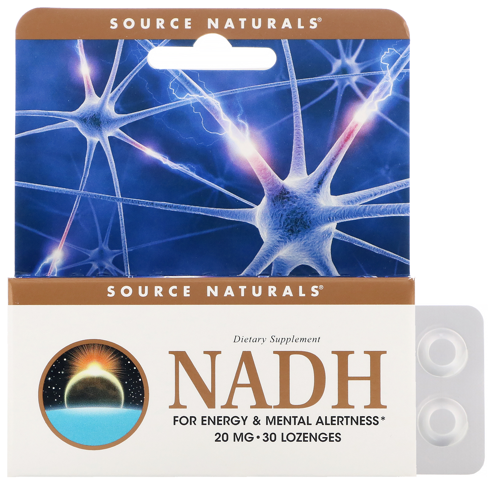 Comprar Source Naturals, NADH, 20 mg, 30 Comprimidos Sublinguais - Imagem 3