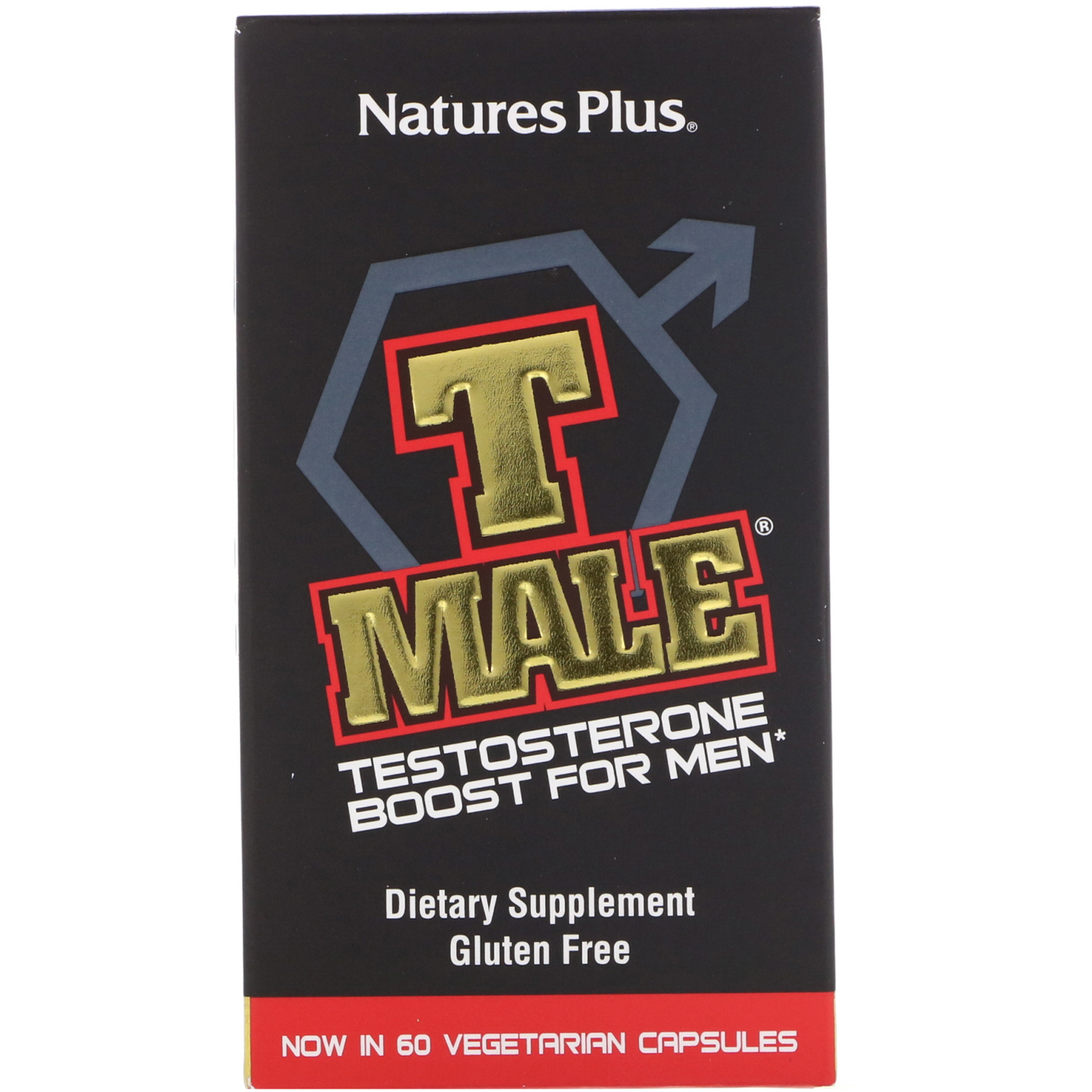 Comprar Nature's Plus, T Male, Reforço de Testosterona para Homens, 60 Cápsulas Vegetarianas