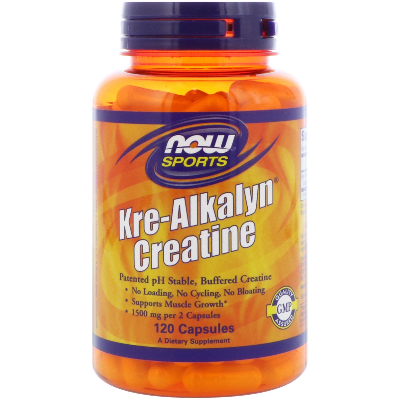 Comprar Now Foods, Esportes, Creatina Alcalina, 120 Cápsulas