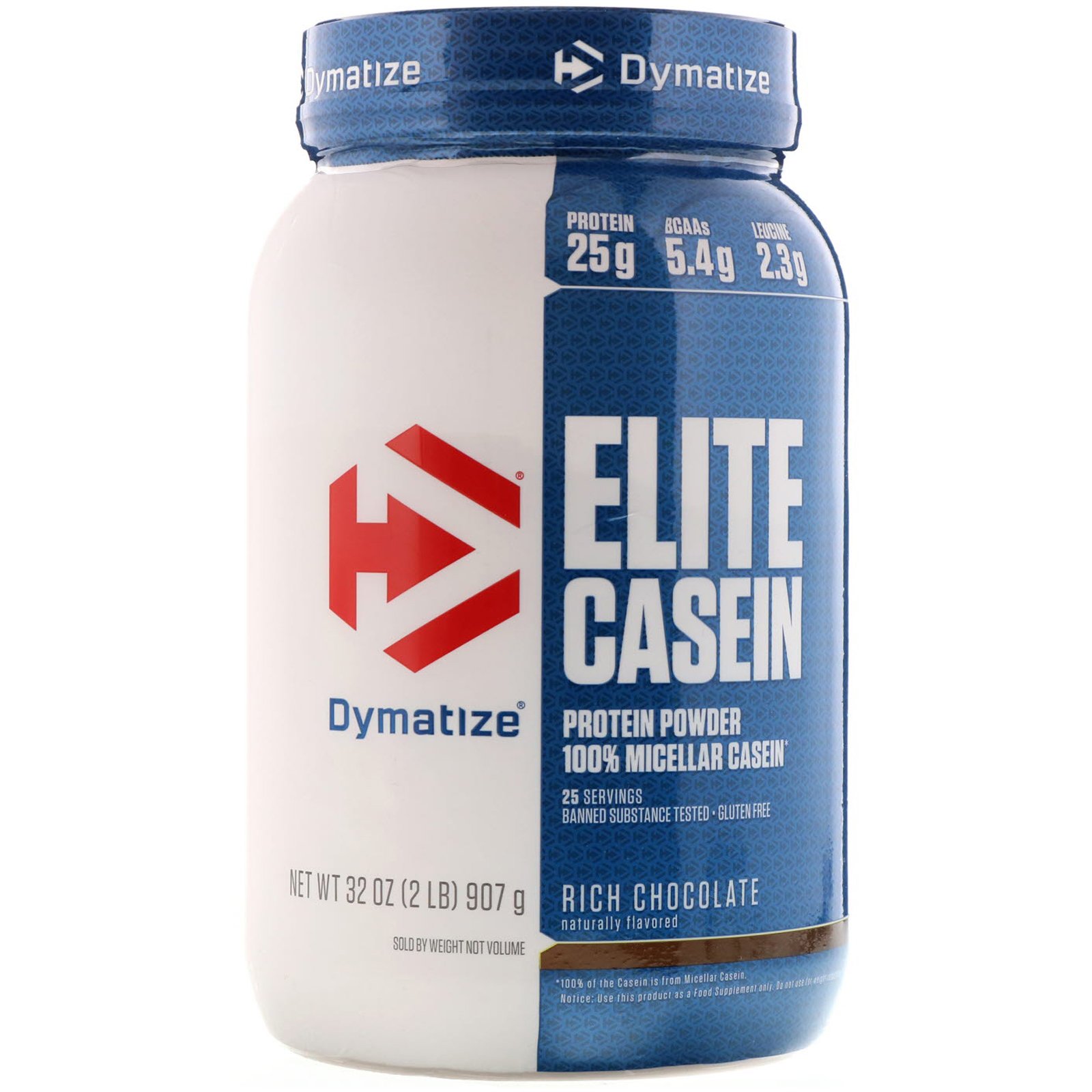 Comprar Dymatize Nutrition, Elite Casein, Chocolate, 2 lbs (907 g)