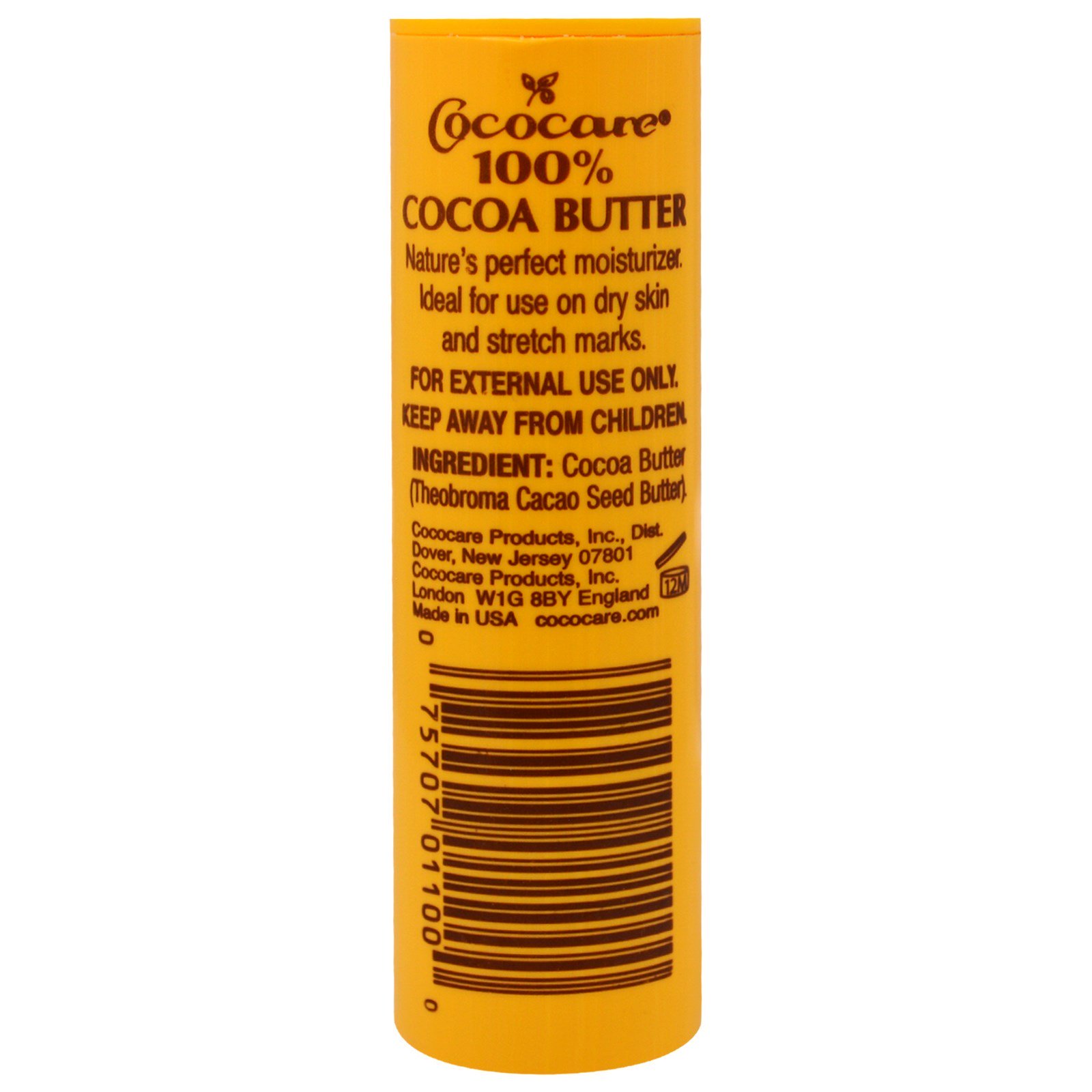 Comprar Cococare, Manteiga de Cacau 100%, Bastão Amarelo, 28 g (1 oz) - Imagem 2