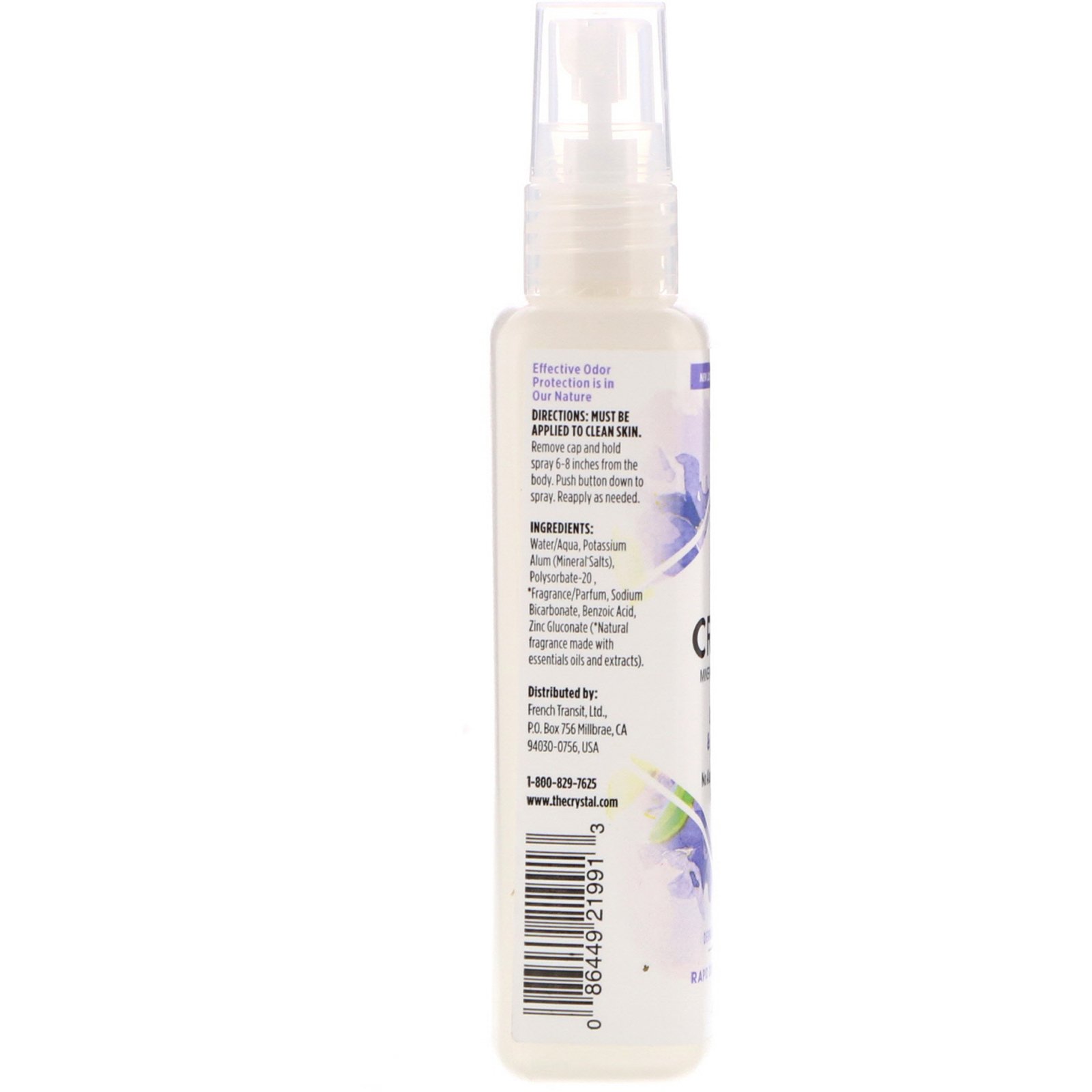 Comprar Crystal Body Deodorant, Desodorante Mineral Spray, Lavanda e Chá Branco, 4 fl oz (118 ml) - Imagem 2