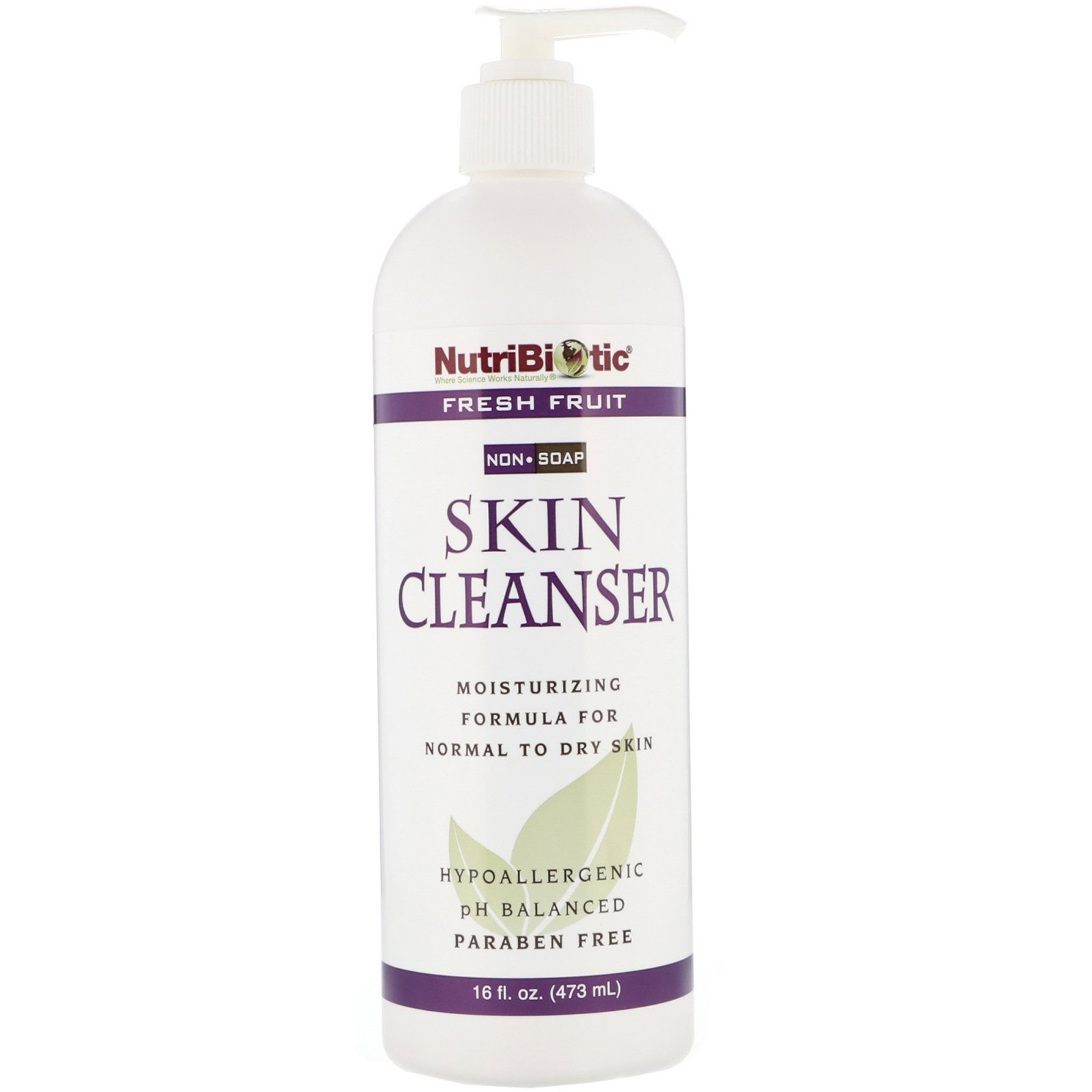 Comprar NutriBiotic, Limpador para a Pele, Sem Sabão, Fruta Fresca, 473 ml (16 oz)