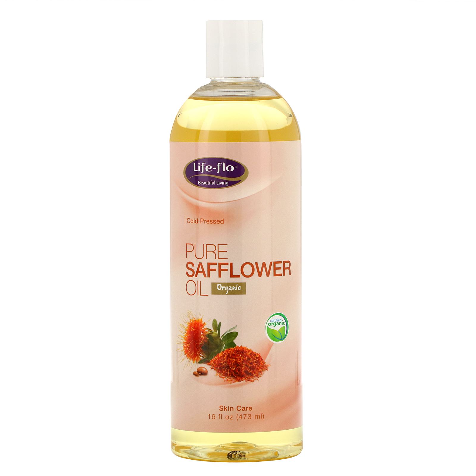Comprar Life-flo, Óleo Puro de Cártamo, Cuidados com a Pele, 16 fl oz (473 ml)