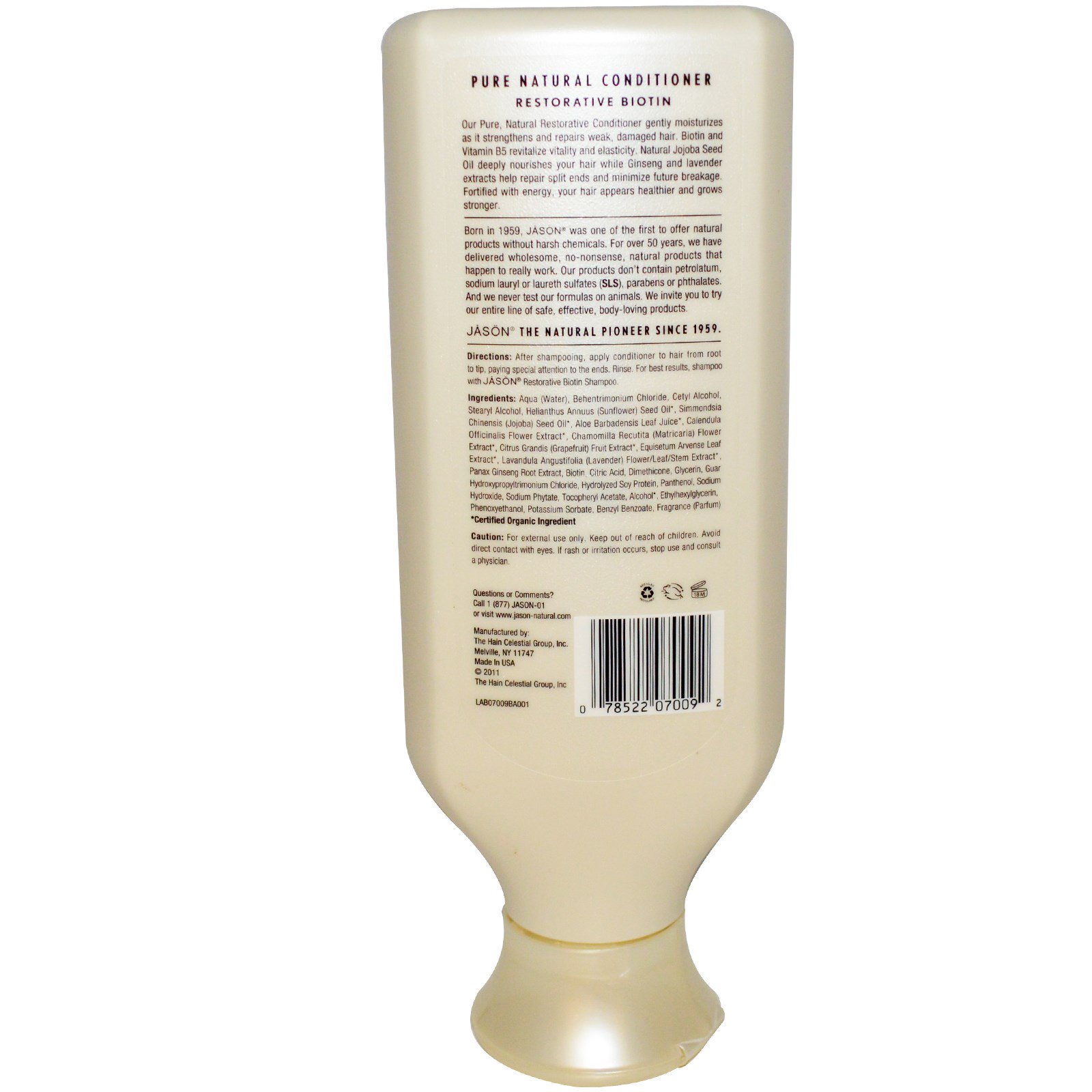 Comprar Jason Natural, Condicionador, Biotina Reparadora, 16 oz (454 ml) - Imagem 2