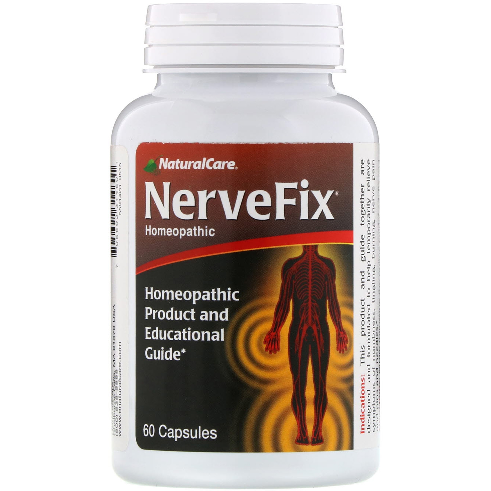 Comprar NaturalCare, Nerve Fix, 60 Cápsulas - Imagem 3