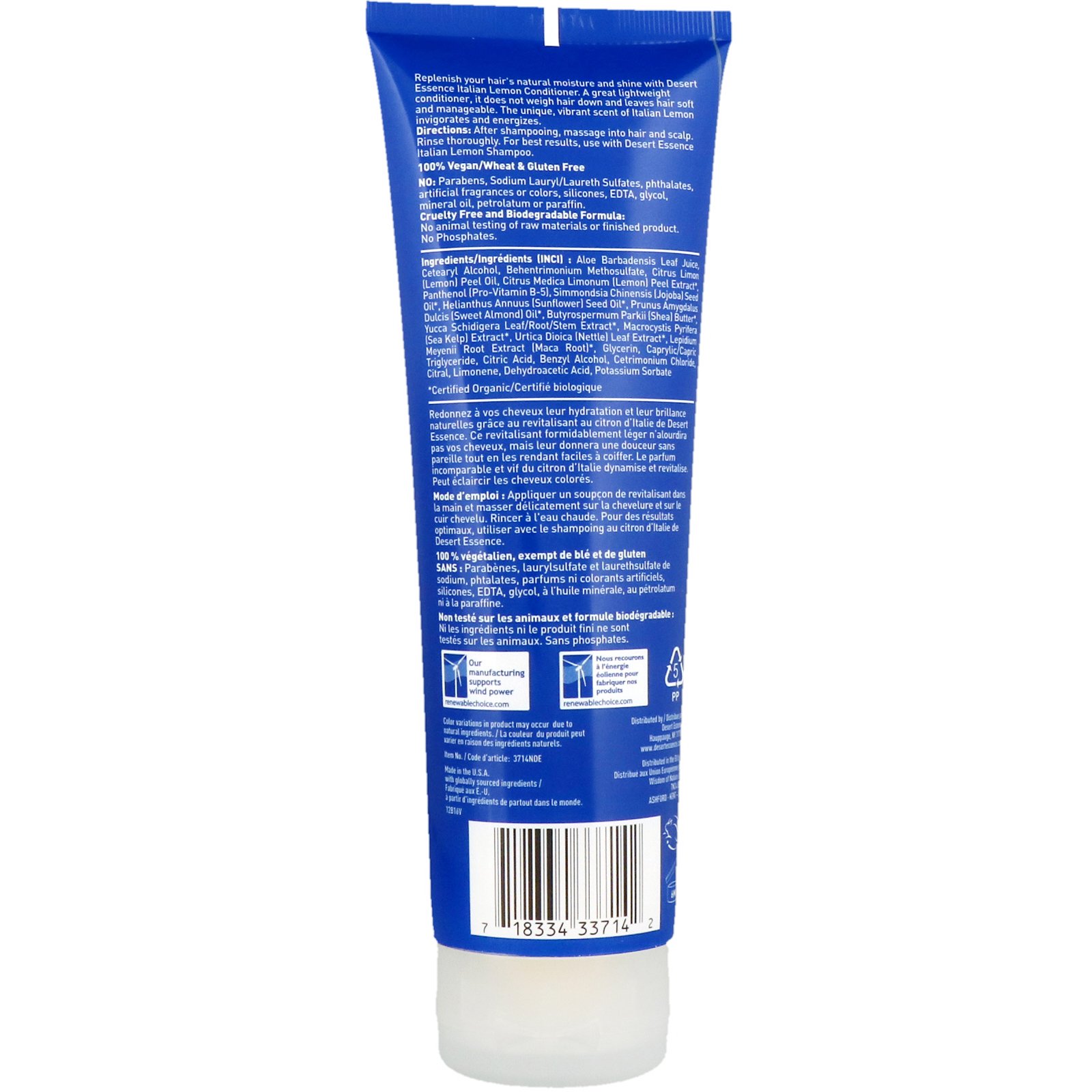 Comprar Desert Essence, Condicionador, Limão Italiano, 237 ml - Imagem 2