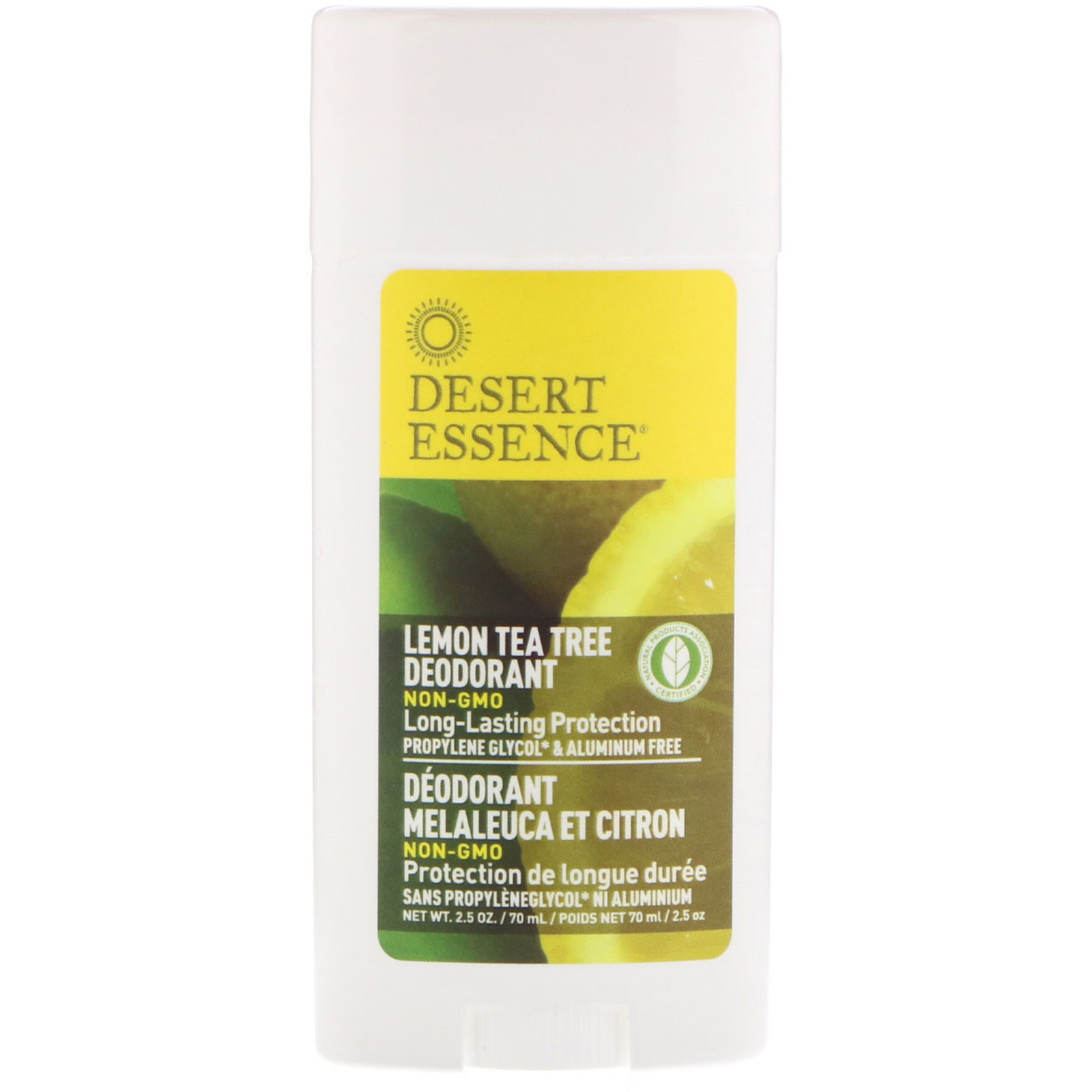 Comprar Desert Essence, Desodorante, Árvore do Chá e Limão, 2.5 oz (70 ml)