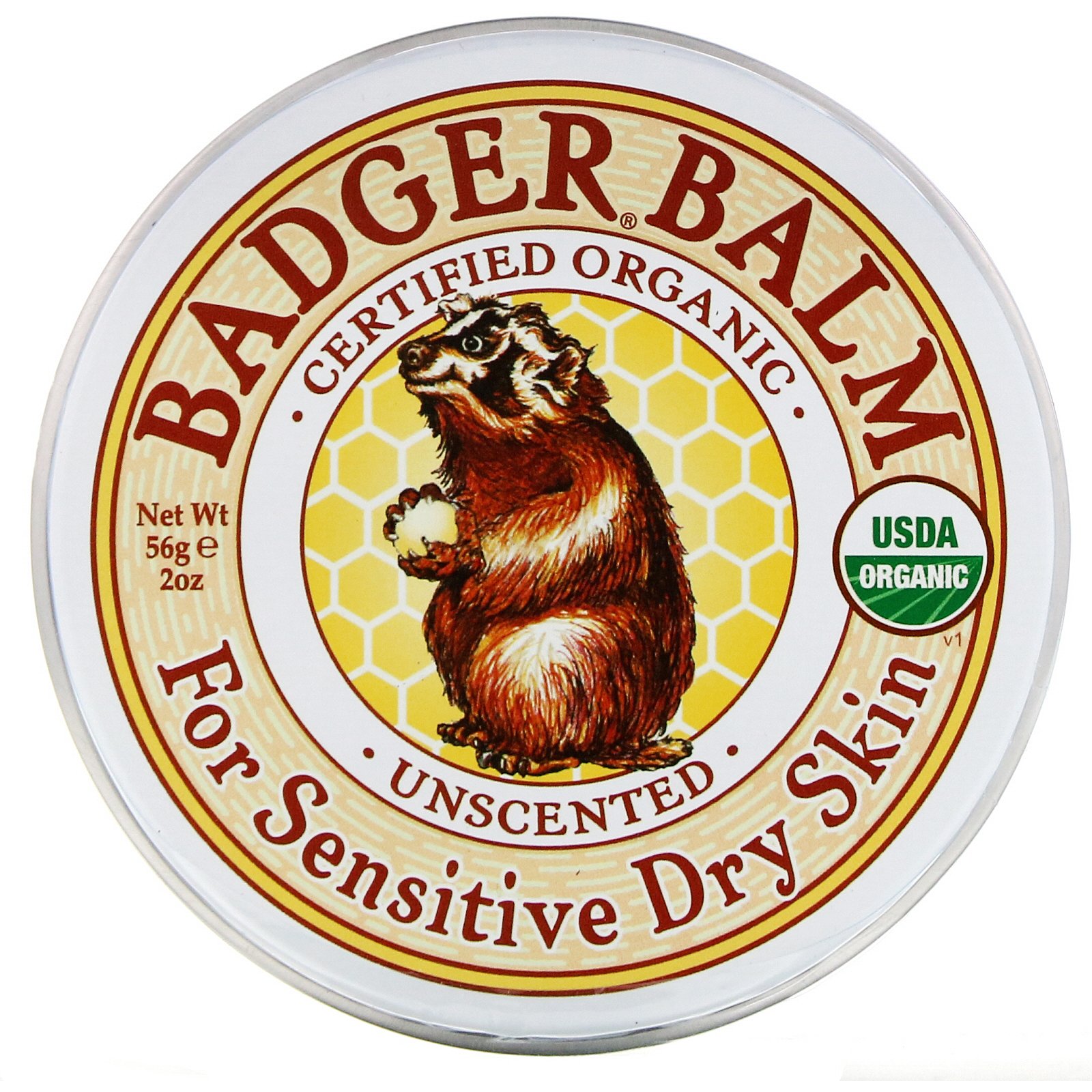 Comprar Badger Company, Bálsamo Badger, Para Pele Seca Sensível, Sem Perfume, 2 oz (56 g) - Imagem 3