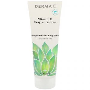 Comprar Derma E, Loção Terapêutica Intensiva de Karité com Vitamina E, livre de fragrâncias, 8 fl oz (227 ml)