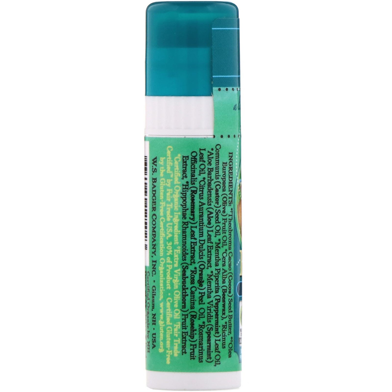 Comprar Badger Company, Balm para os Lábios Manteiga de Cacau, Cool Mint, 0,25 oz (7 g) - Imagem 2