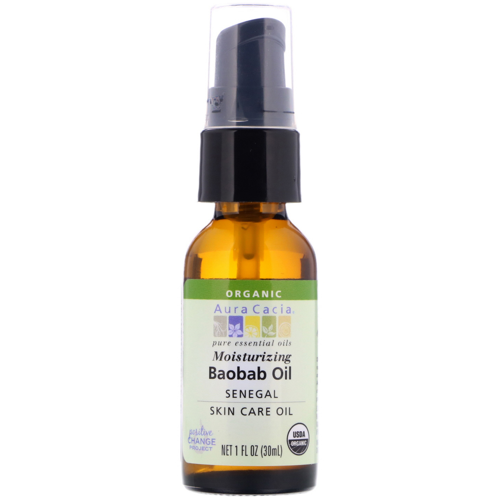 Comprar Aura Cacia, Organic Baobab Oil, Skin Care Oil, 1 fl oz (30 ml)