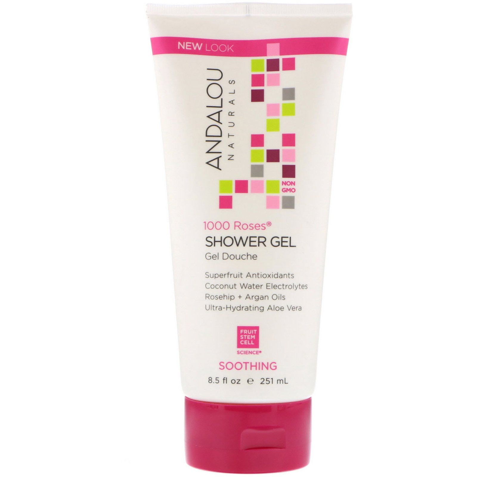 Comprar Andalou Naturals, 1000 Rosas, Gel de Banho, Calmante, 251 ml