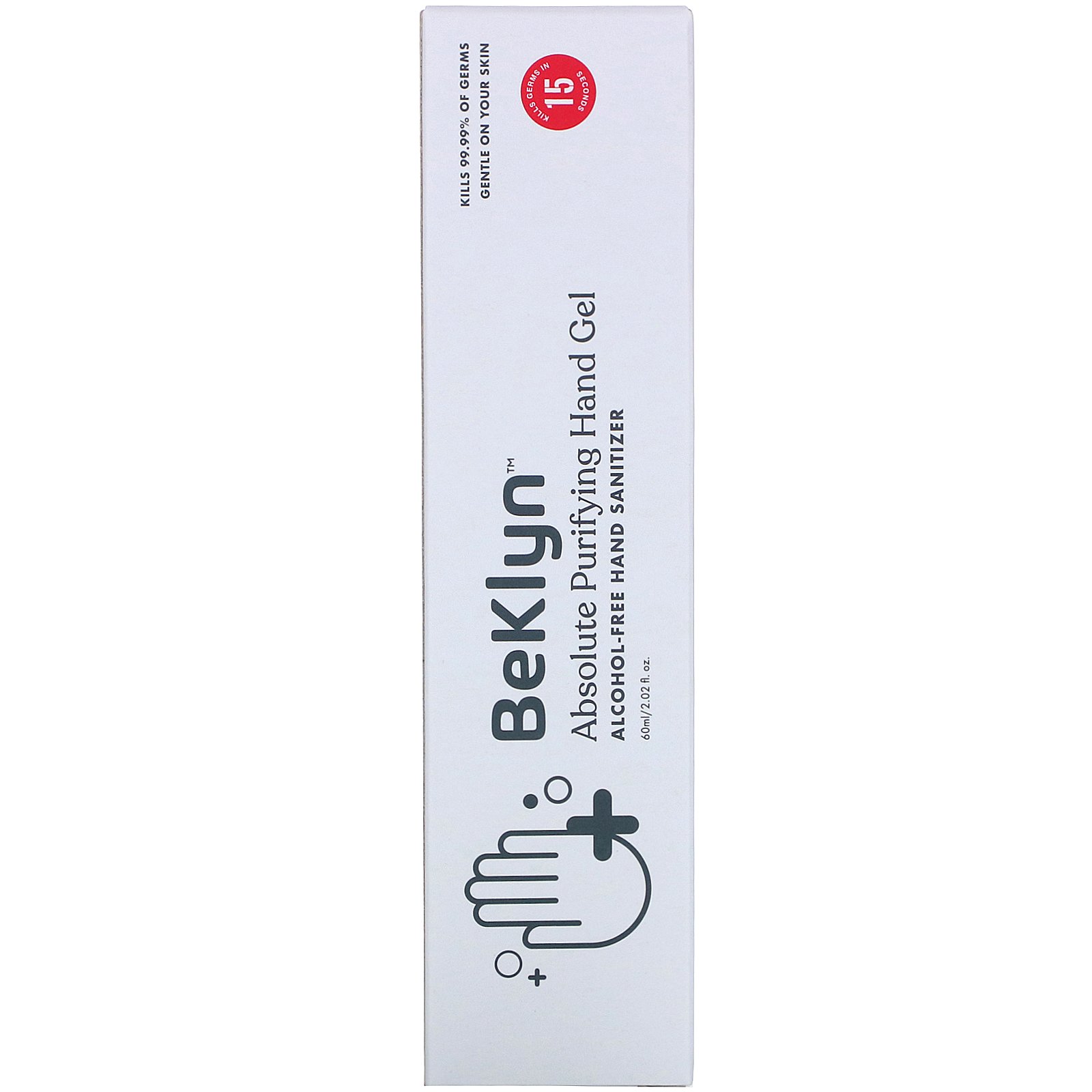 Comprar BeKLYN, Absolute Purifying Hand Gel, Alcohol-Free Hand Sanitizer, 2.02 fl oz (60 ml) - Imagem 2