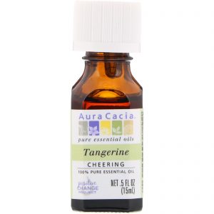 Comprar Aura Cacia, 100% Pure Essential Oil, Tangerine, .5 fl oz (15 ml)