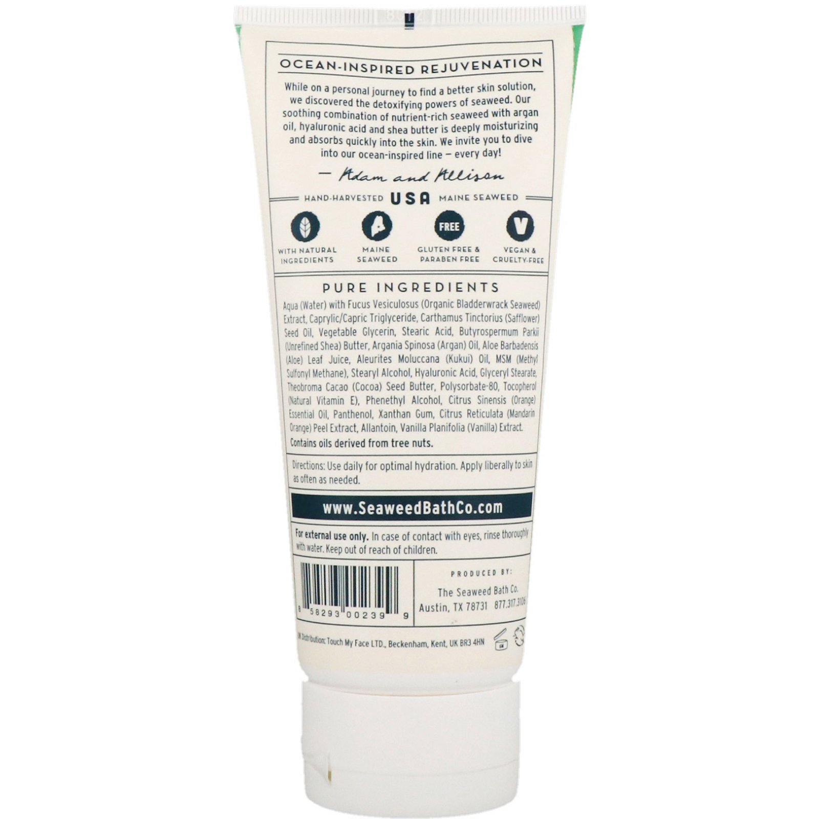 Comprar The Seaweed Bath Co., Creme Hidratante Relaxante para o Corpo, Frutas Cítricas e Baunilha, 6 fl oz (177 ml) - Imagem 2