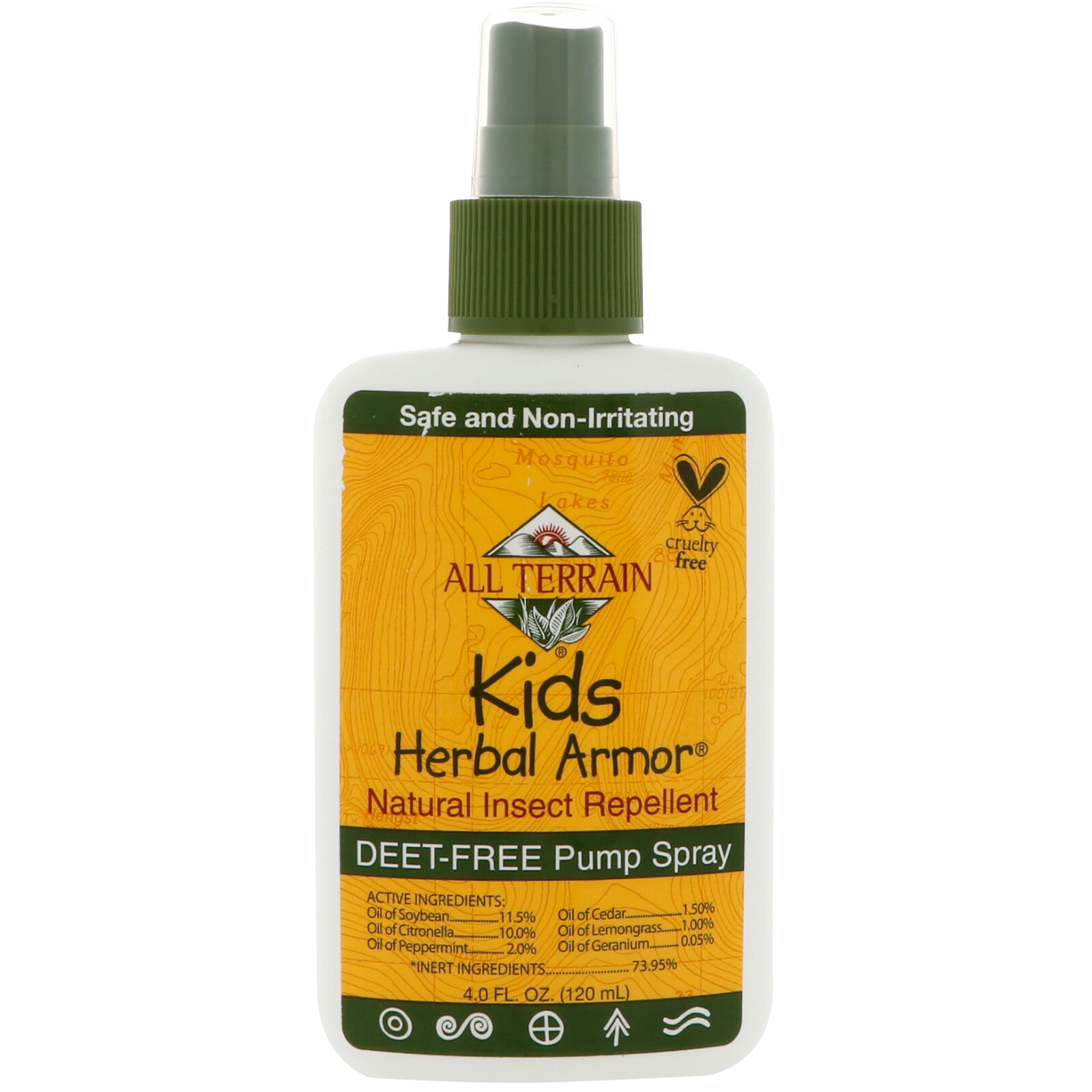 Comprar All Terrain, Kids Herbal Armor, Repelente de Inseto Natural, 4 fl. oz. (120 ml)