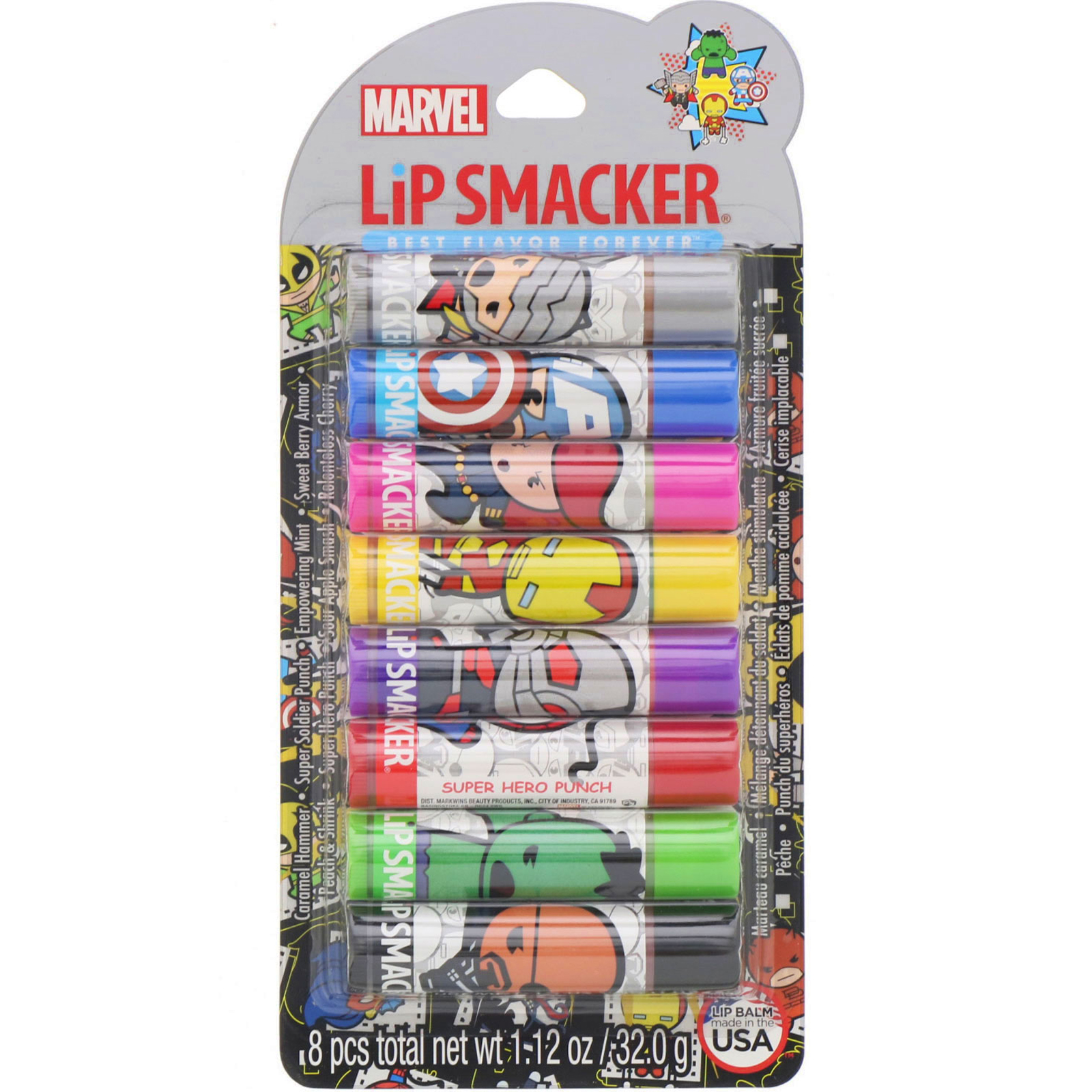 Comprar Lip Smacker, Os Vingadores da Marvel, kit de festa, 8 peças