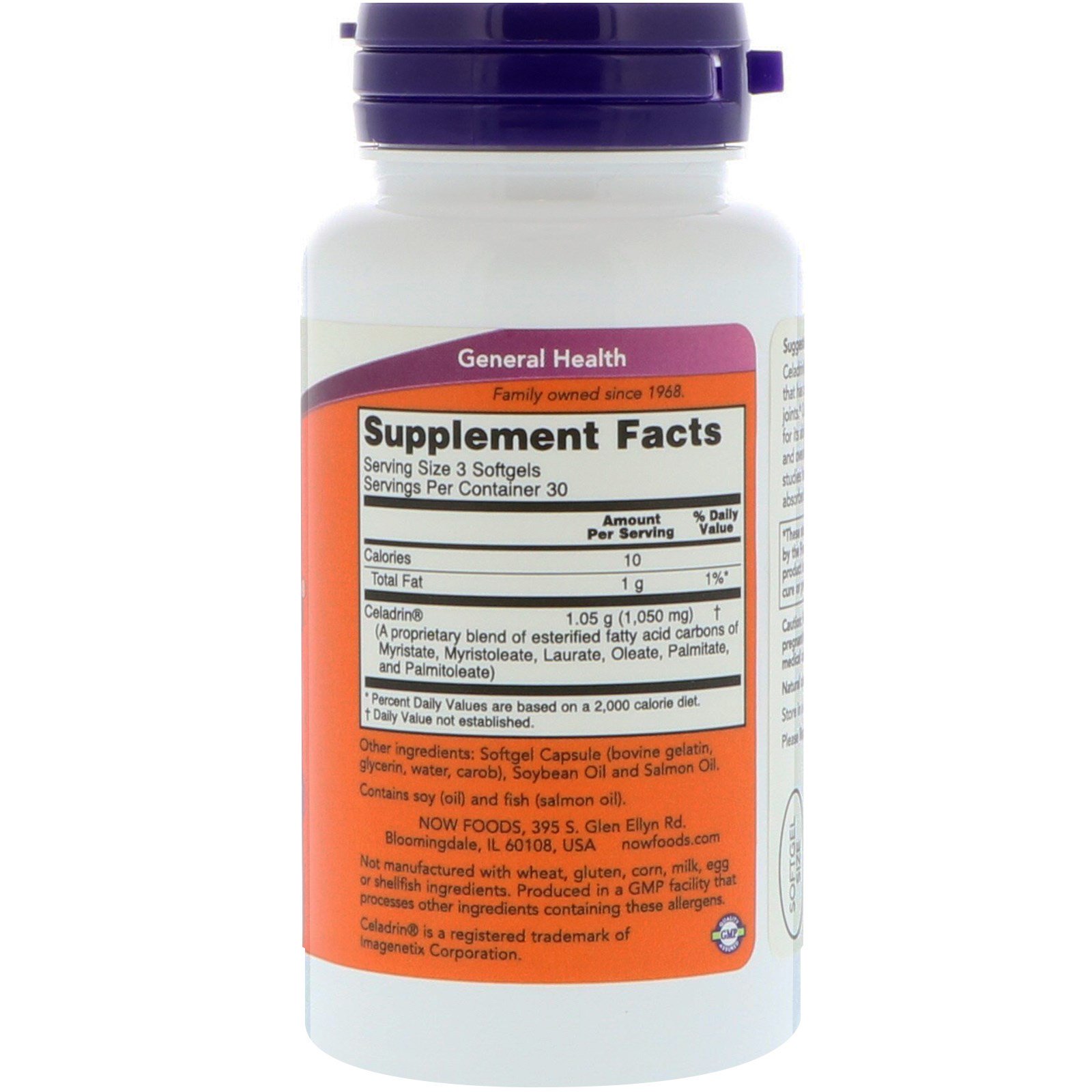 Comprar Now Foods, Celadrin, 350 mg, 90 Cápsulas Gelatinosas - Imagem 2