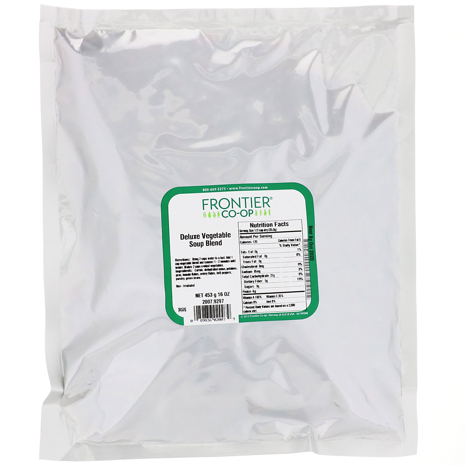 Comprar Frontier Natural Products, Mistura Deluxe de Sopa de Vegetais, 16 oz (453 g) - Imagem 2