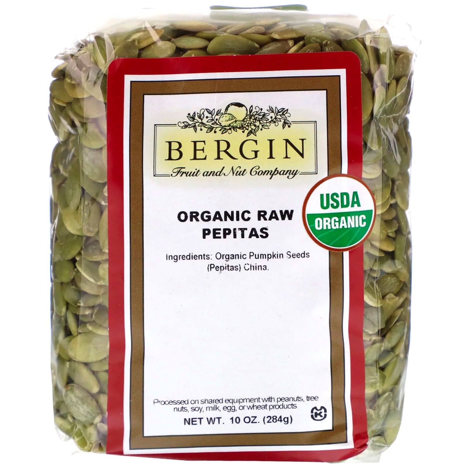 Comprar Bergin Fruit and Nut Company, Sementes de Abóbora Puras Orgânicas, 284 g (10 oz)