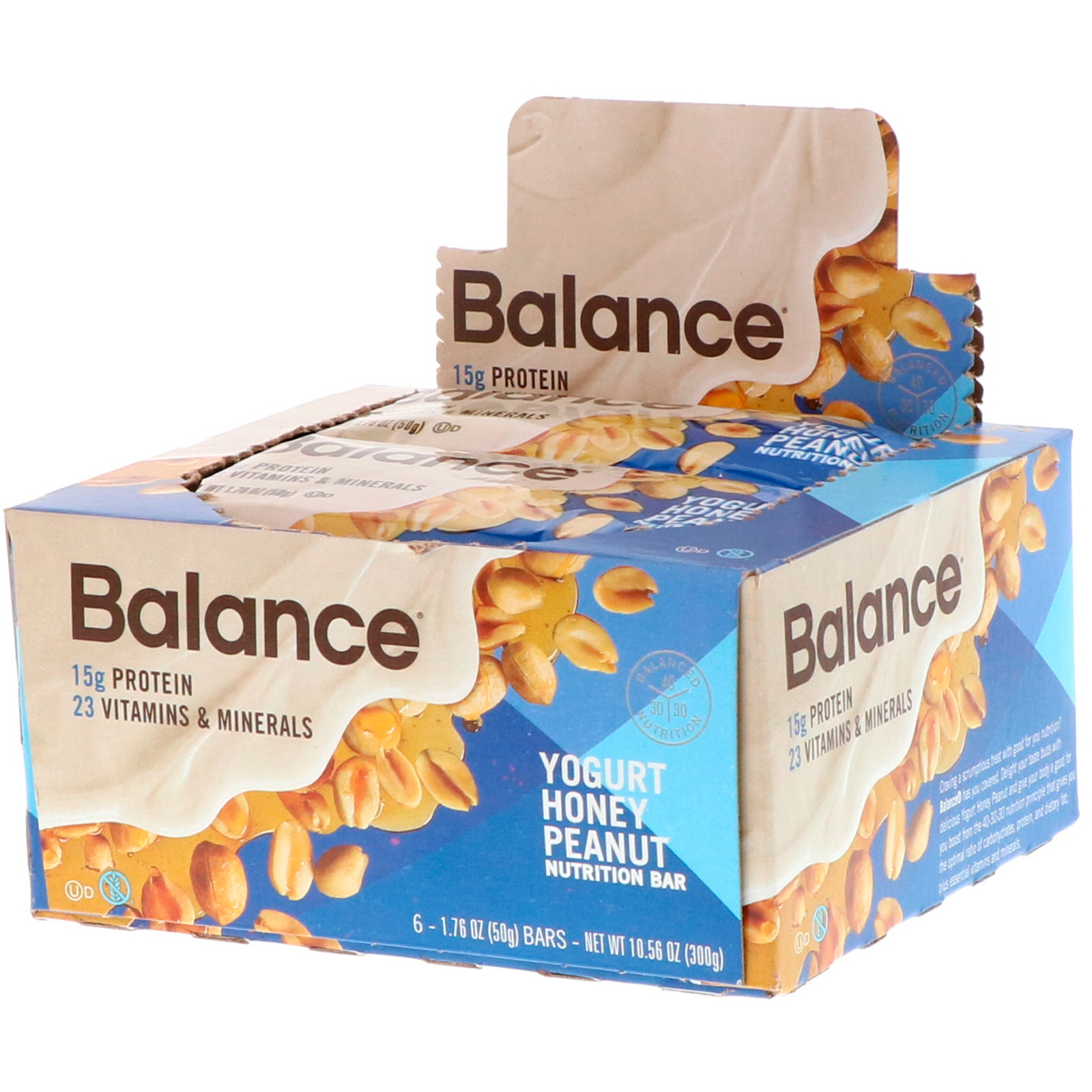 Comprar Balance Bar, Barra de Nutrição, Iogurte de Mel e Amendoim, 6 Barras, 50 g Cada