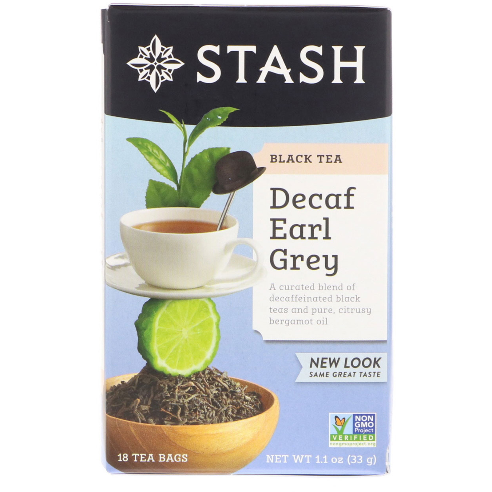 Comprar Stash Tea, Black Tea, Decaf Earl Grey, 18 Tea Bags, 1.1 oz (33 g)