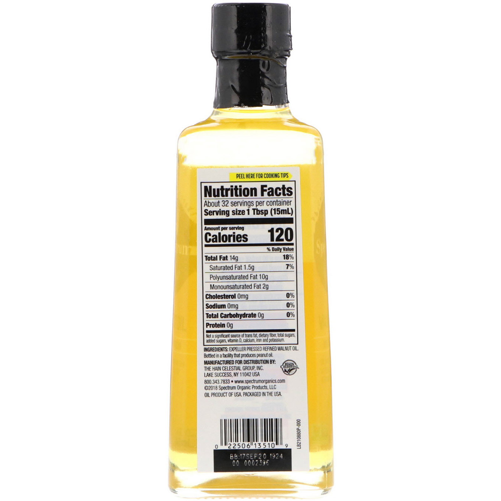 Comprar Spectrum Culinary, Walnut Oil, Expeller Pressed, 16 fl oz (473 ml) - Imagem 2