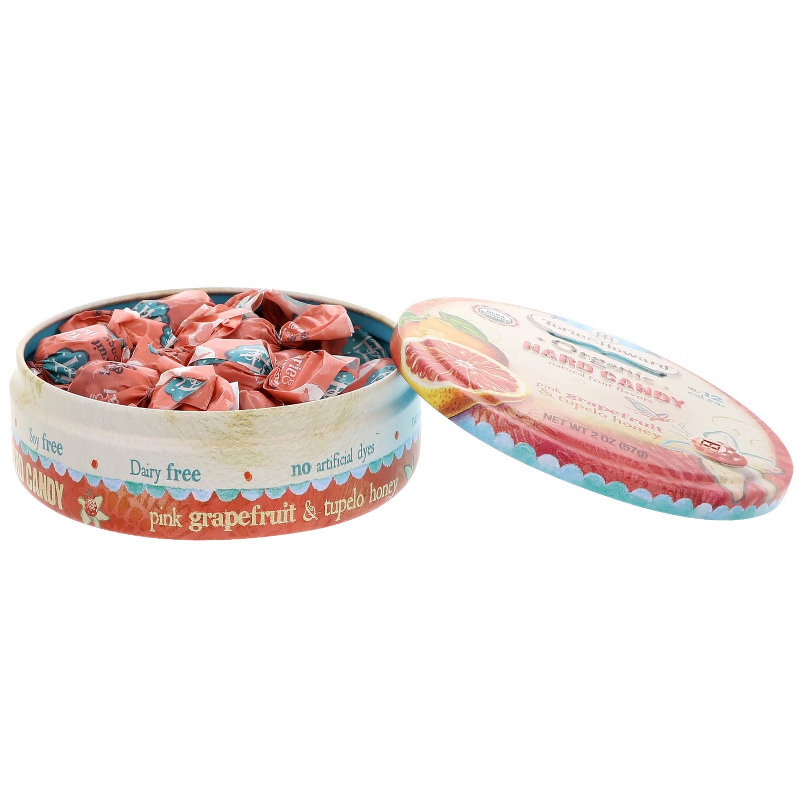 Comprar Torie & Howard, Balas Orgânicas, Toranja Rosa e Mel Tupelo, 2 oz (57 g) - Imagem 3