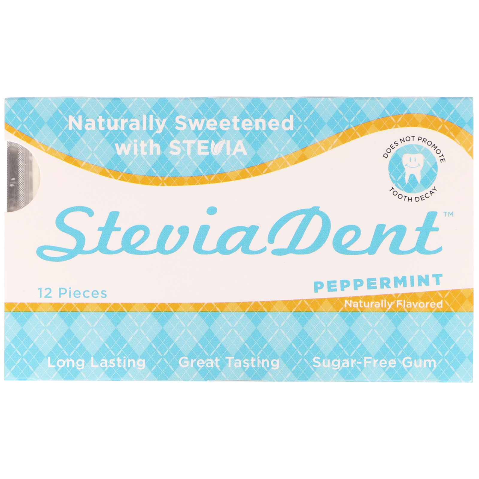 Comprar Stevita, SteviaDent, Sugar-Free Gum, Peppermint, 12 Pieces