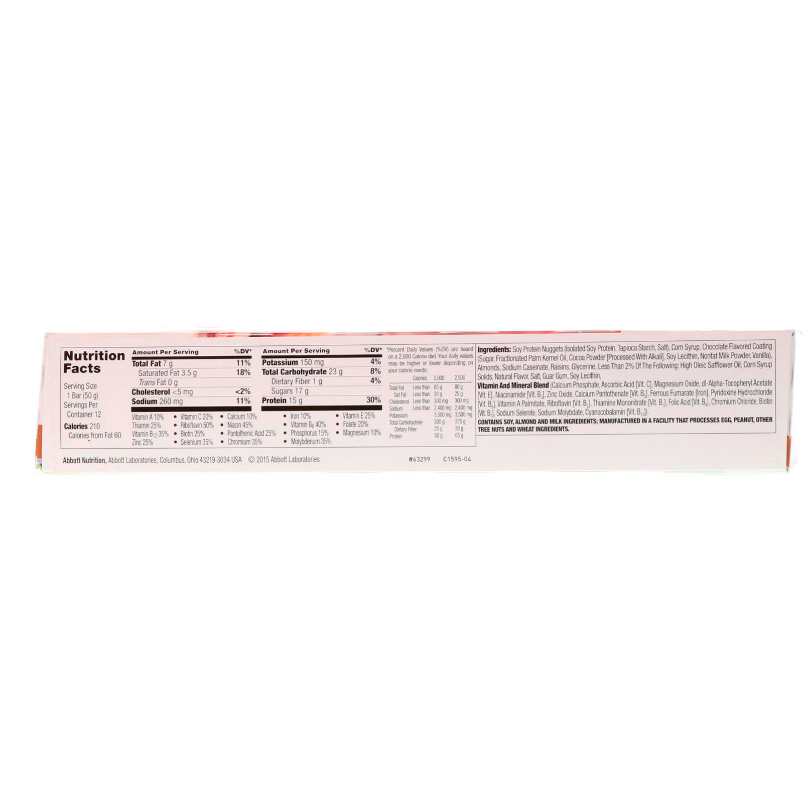 Comprar ZonePerfect, Nutrition Bars, Chocolate Almond Raisin, 12 Bars, 1.76 oz (50 g) Each - Imagem 3