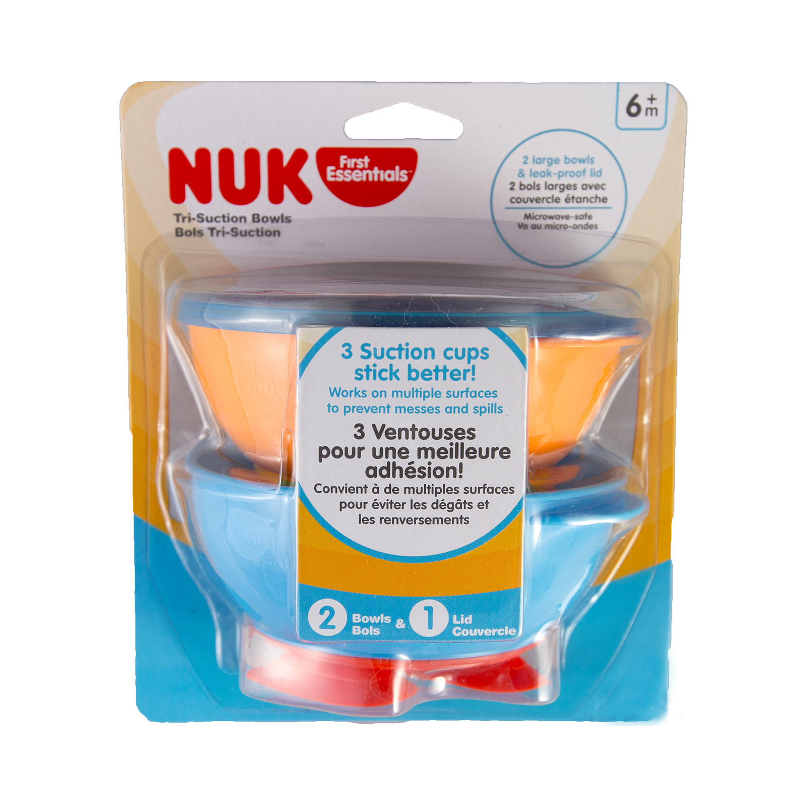 Comprar NUK, Gerber Graduates, Tigelas de Sucção Tripla, 2 Tigelas e 1 Tampa - Imagem 3