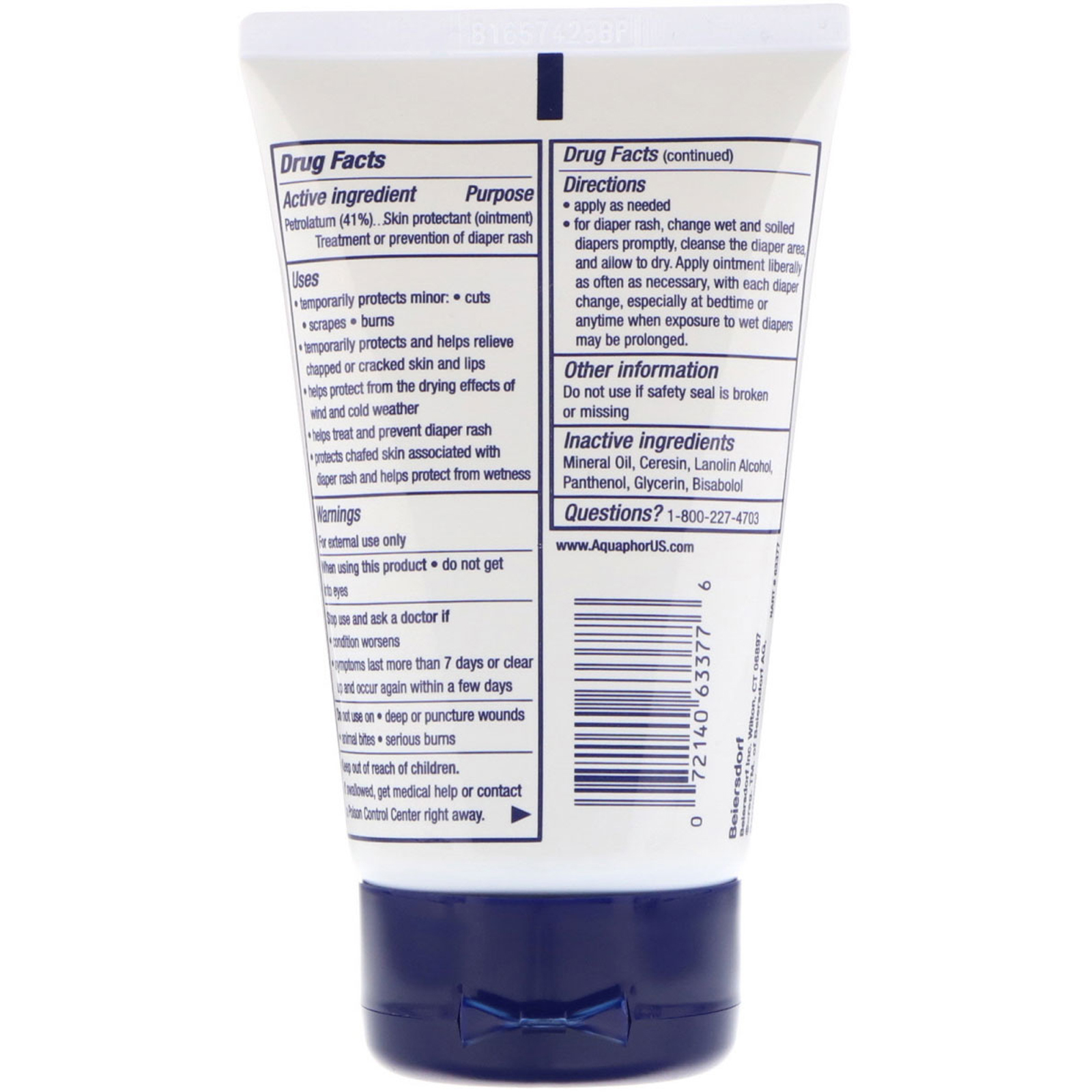 Comprar Aquaphor, Bebê, Pomada Cicatrizante, 85 g (3 oz) - Imagem 2