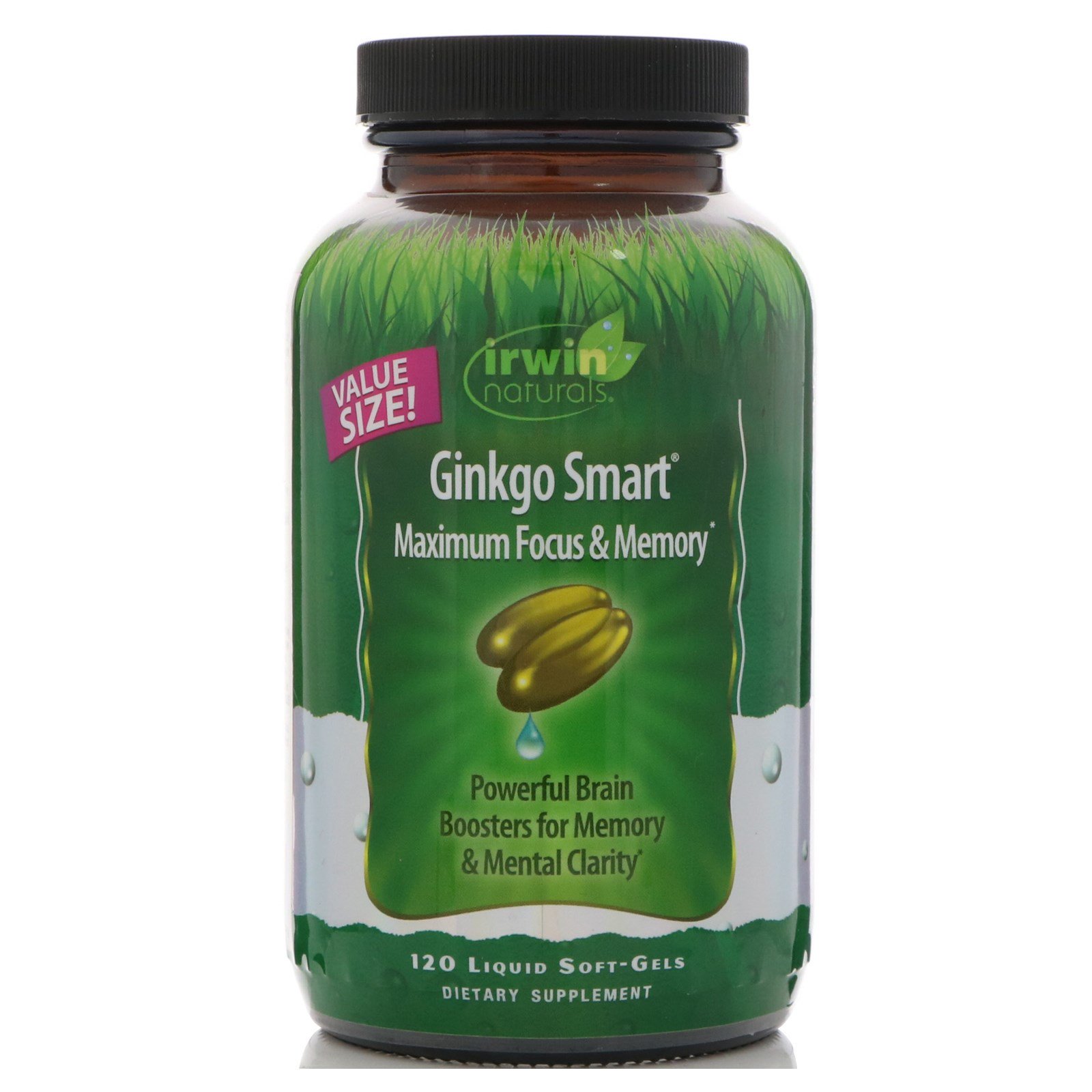 Comprar Irwin Naturals, Ginkgo Esperto, Máximo Foco & Memória, 120 cápsulas de gel líquido