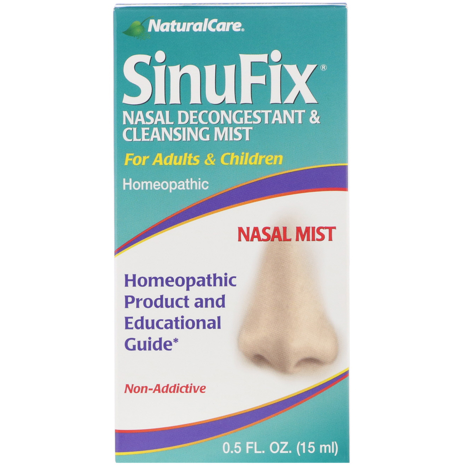 Comprar NaturalCare, SinuFiz, Descongestionante Nasal com Névoa de Limpeza, 0,5 fl oz (15 ml)