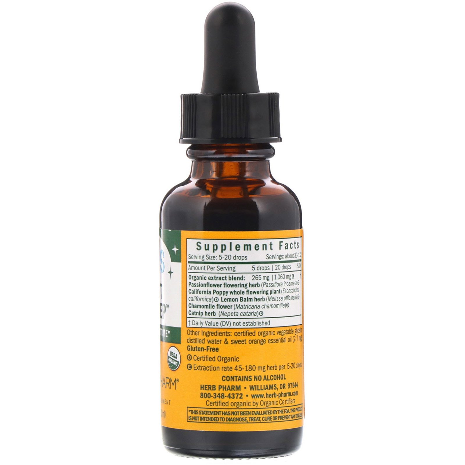 Comprar Herb Pharm, Dormir Profundamente para Crianças, Orgânico, Sem Álcool, 30 ml - Imagem 2