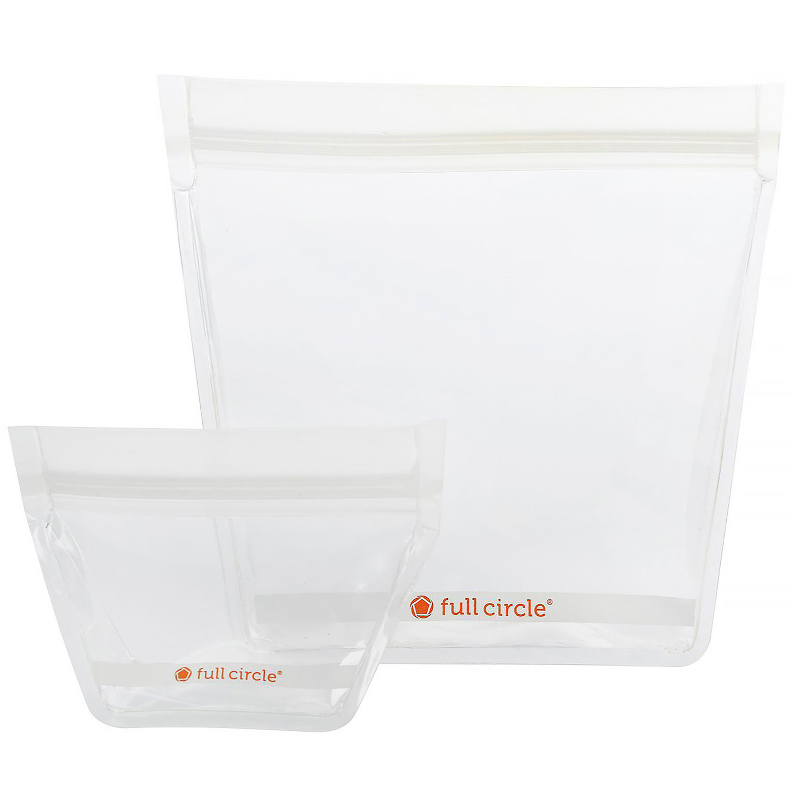 Comprar Full Circle, ZipTuck, Saquinhos para Viagem Reutilizáveis, Transparente, 1 Mini + 1 Para Viagem