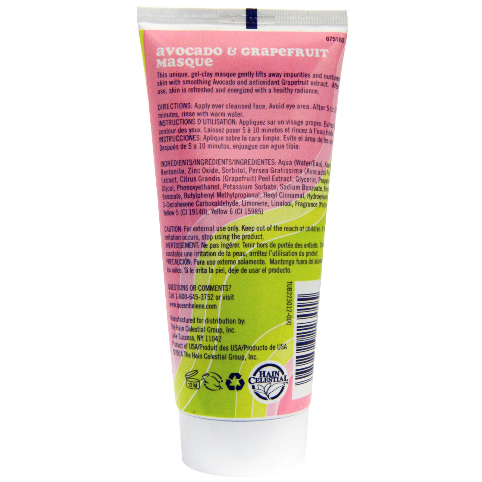 Comprar Queen Helene, Máscara de Abacate e Toranja, 6 oz (170 g) - Imagem 2
