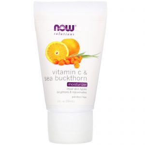 Comprar Now Foods, Solutions, Moisturizer, Vitamin C & Sea Buckthorn, 59 ml (2 fl oz)