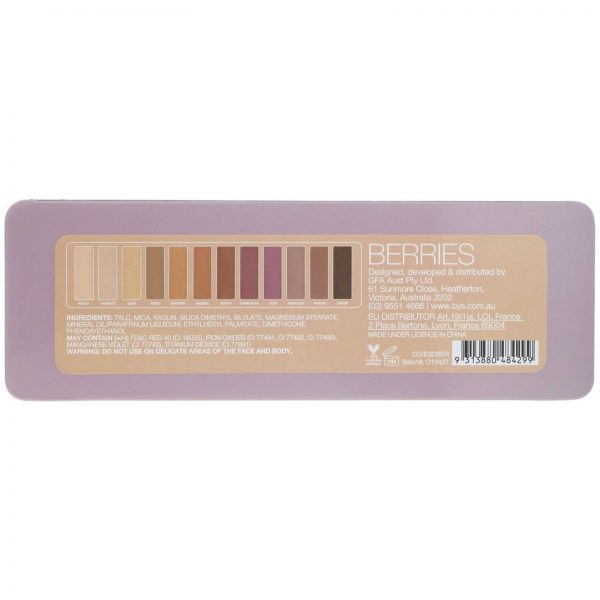 Comprar BYS, Frutas Vermelhas, Paleta de Sombras, 12 g - Imagem 4