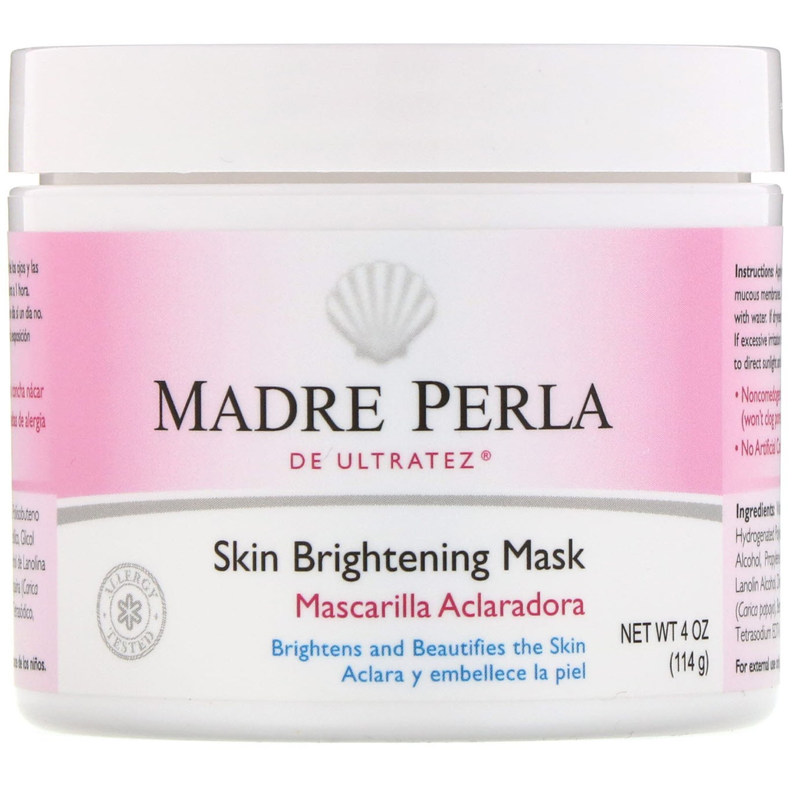 Comprar De La Cruz, Madre Perla, Máscara Iluminadora para a Pele, 114 g (4 oz) - Imagem 3