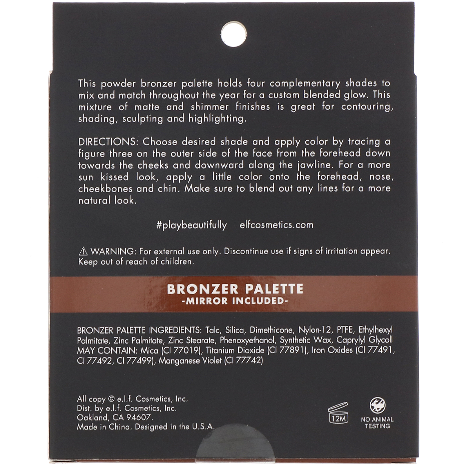 Comprar E.L.F., Paleta Bronzeadora, Bronzeamento Profundo, 12 g (0,42 oz) - Imagem 3