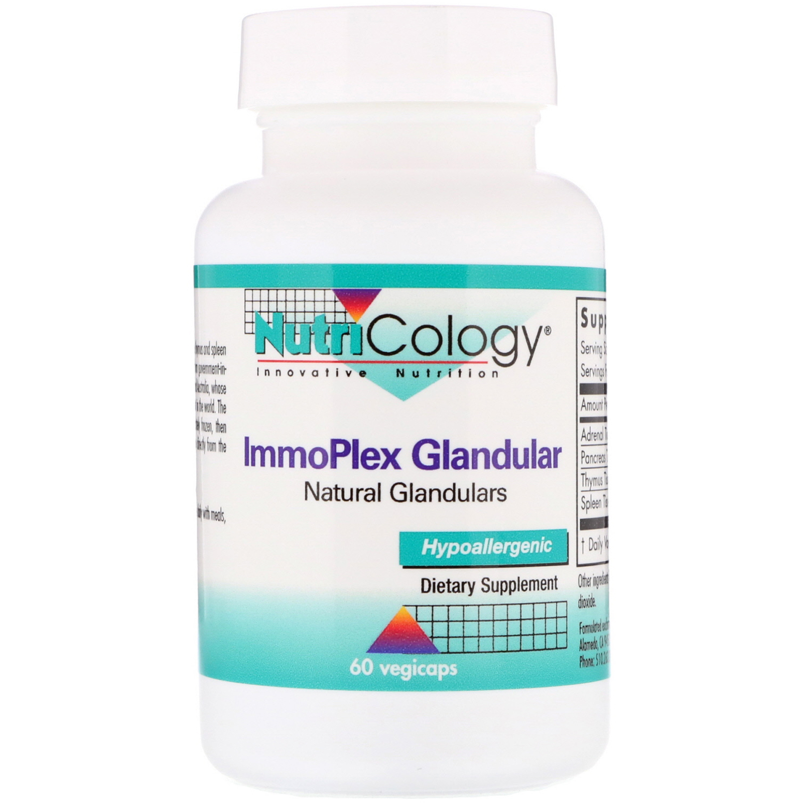 Comprar Nutricology, Glandular ImmoPlex, 60 Cápsulas Vegetarianas