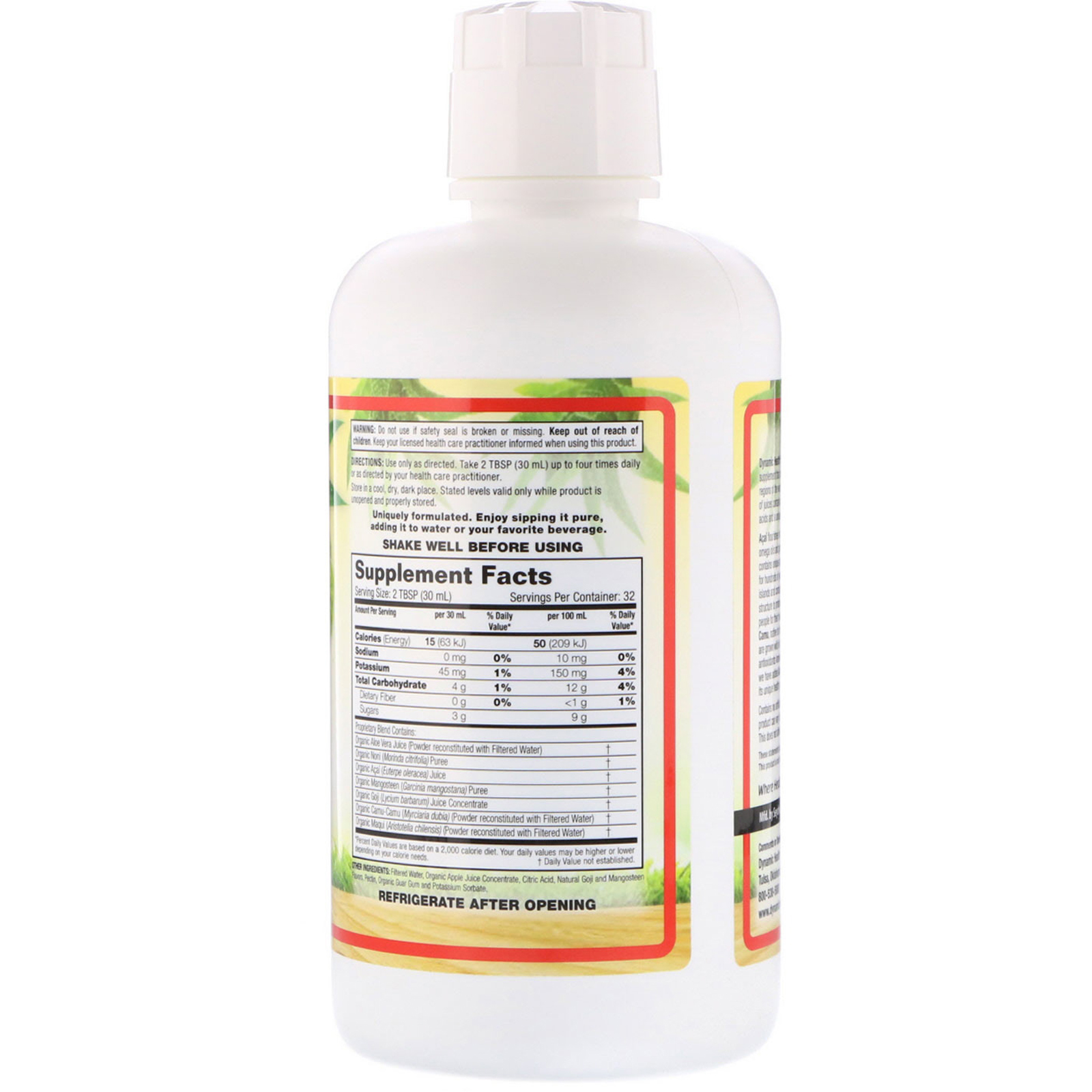 Comprar Dynamic Health Laboratories, Mistura saudável, 32 fl oz (946 ml) - Imagem 2