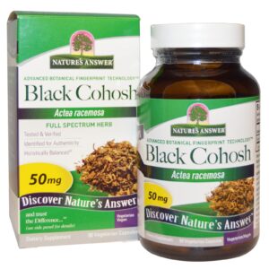 Comprar Nature's Answer, Black Cohosh, Full Spectrum Herb, 50 mg, 90 Vegetarian Capsules