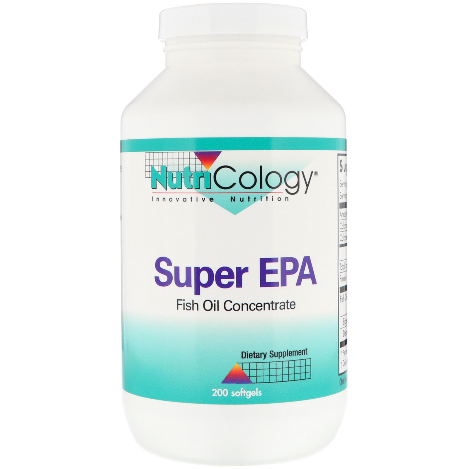 Comprar Nutricology, Super EPA, Óleo de Peixe Concentrado, 200 Cápsulas Gelatinosas