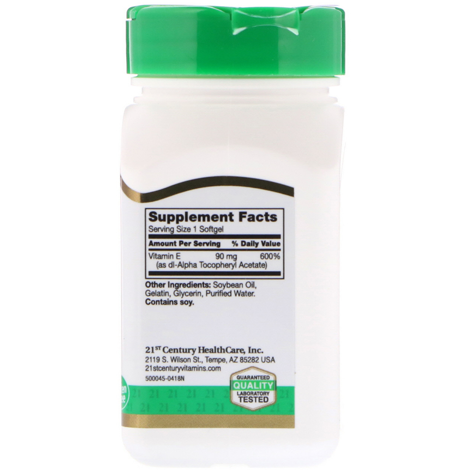 Comprar 21st Century, E, 90 mg (200 IU), 110 Softgels - Imagem 2