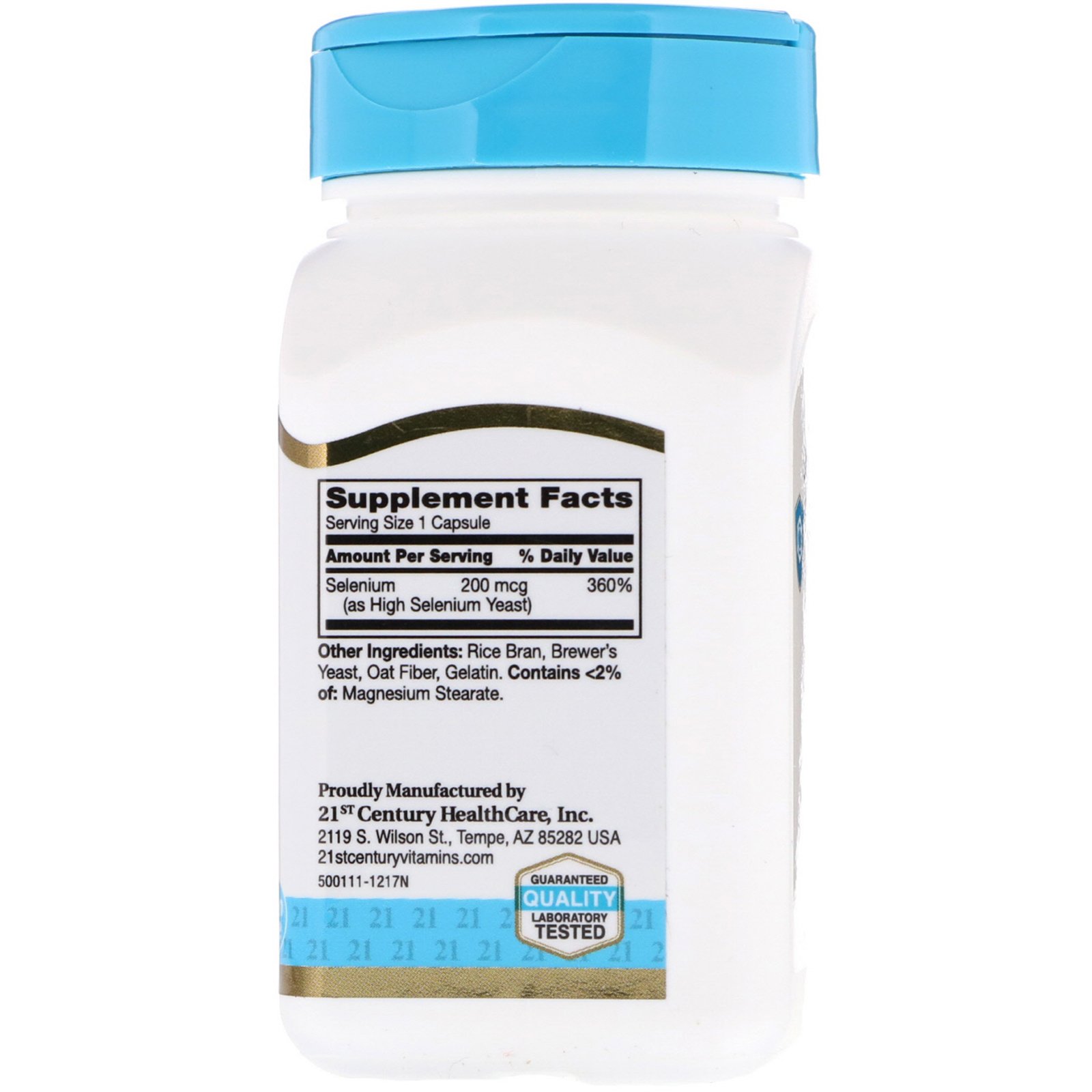 Comprar 21st Century, Selênio, 200 mcg, 60 Cápsulas - Imagem 2